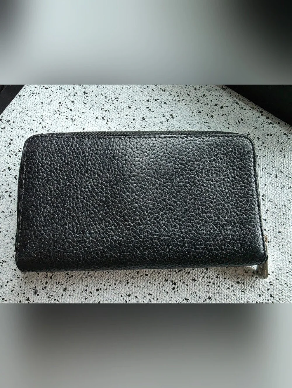Michael Kors Black Pebbled Leather Wallet